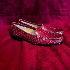 Antonio Melani Red Leather Loafers - Women’s Size 8.5M